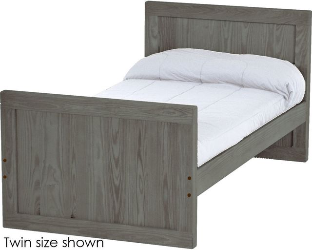 Crate Designs™ Furniture Graphite Twin XL Youth Panel Bed-0
