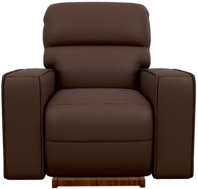 La-Z-Boy® Maddox Chestnut Power Rocking Recliner with Headrest and Lumbar-1
