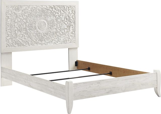 Signature Design by Ashley® Paxberry 4-Piece Whitewash Queen Panel Bed Set-1