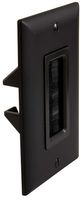 Sanus® Black Cable Management Brush Wall Plate-1