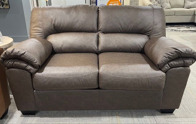 Umber Loveseat - OVERSTOCK-0