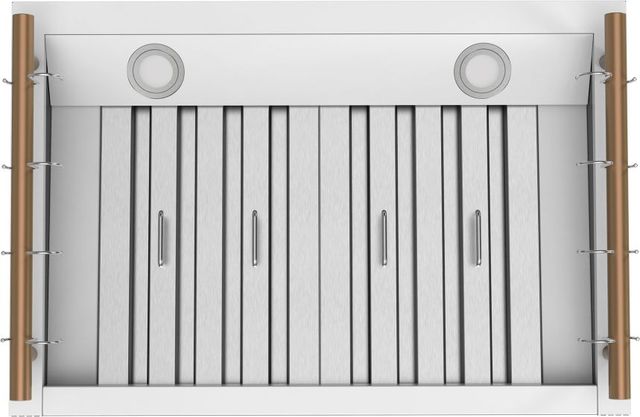 FORNO® Venezia Series Alta Qualita 30" White Wall Mounted Range Hood-4