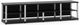 Salamander Designs® Synergy Open Center Quad 20 AV Cabinet-Black/Aluminum-0