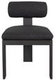 Uttermost® Uttermost® Bolster Charcoal Aluminum Indoor-Outdoor Dining Chair with Bolster Back Pillow-3