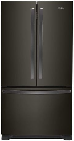 Whirlpool® 36 in. 25.2 Cu. Ft. Fingerprint Resistant Black Stainless French Door Refrigerator