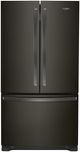 Whirlpool® 36 in. 25.2 Cu. Ft. Fingerprint Resistant Black Stainless French Door Refrigerator-0