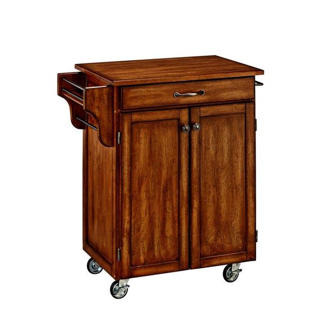 homestyles® Cuisine Cart Brown Kitchen Cart-0
