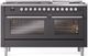 Ilve® Professional Plus II 60" Graphite Matte Pro Style Dual Fuel Range-0