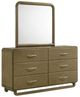 Coaster® Amsbury Nutmeg Dresser and Mirror-0