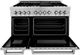 ZLINE Legacy 48" Satin Stainless Steel Pro Style Dual Fuel Range with Griddle-1