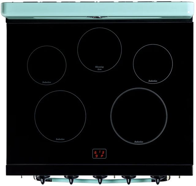 Unique Appliances Classic Retro 30" Ocean Mist Turquoise Slide-In Induction Range-1