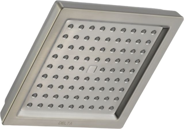 Delta Universal Showering Components 7" Stainless Square Single-Setting Raincan Shower Head-0
