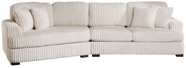 Homelegance® Warwick 2-Piece Beige Sectional with Left Cuddler-2