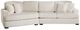 Homelegance® Warwick 2-Piece Beige Sectional with Left Cuddler-2