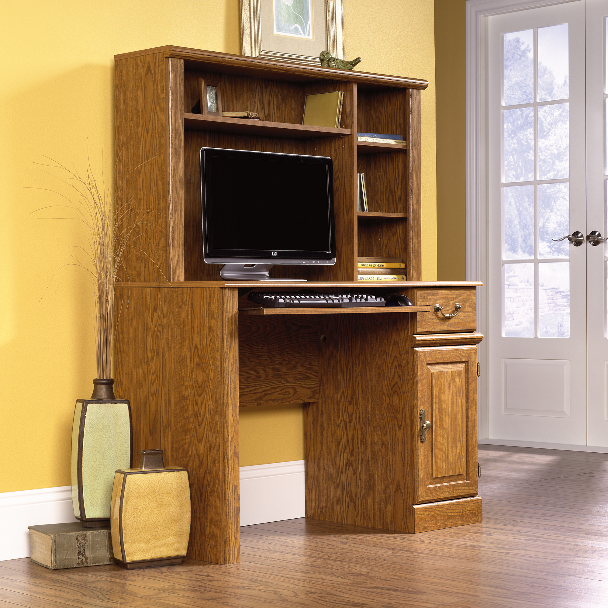 Sauder Orchard Hills Small Computer Desk with Hutch - Thumbnail 4