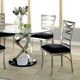 Furniture of America® Roxo 5-Piece Black/Silver Dining Set-2
