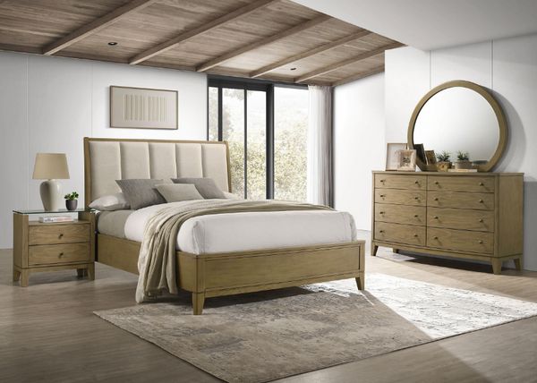 Coaster Granada 4-Piece Natural Pine Queen Bedroom Set
