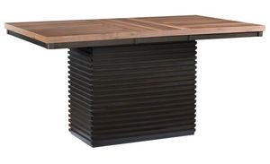 Urban Styles Furniture Dallas Walnut Dining Table with Cappuccino Base