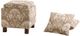 Olliix by Madison Park Taupe Shelley Square Storage Ottoman with Pillows-0