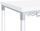 Coaster® Norcrest Glossy White Bar Height Table with Chrome-4