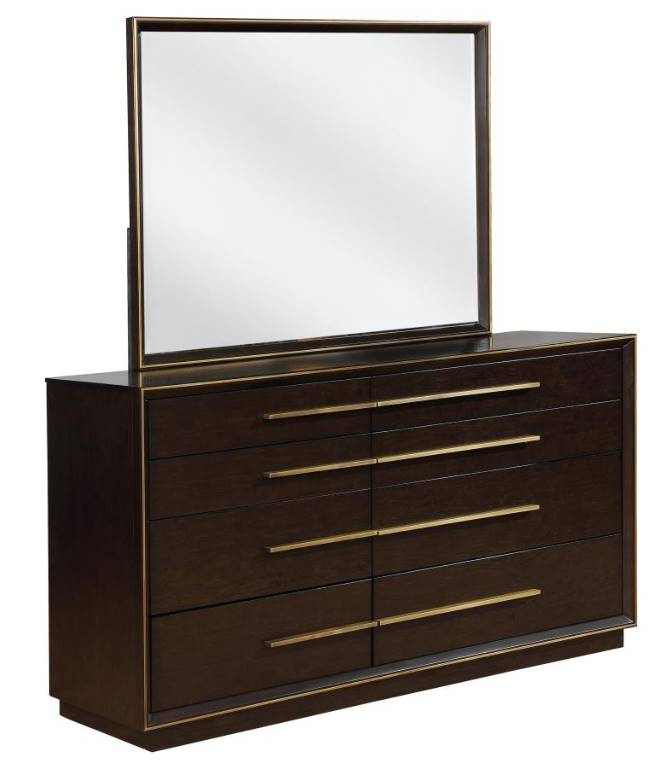 Coaster Durango Smoked Peppercorn Dresser with Mirror