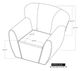 International Furniture Direct Tamesis Ivory Swivel Accent Chair-5