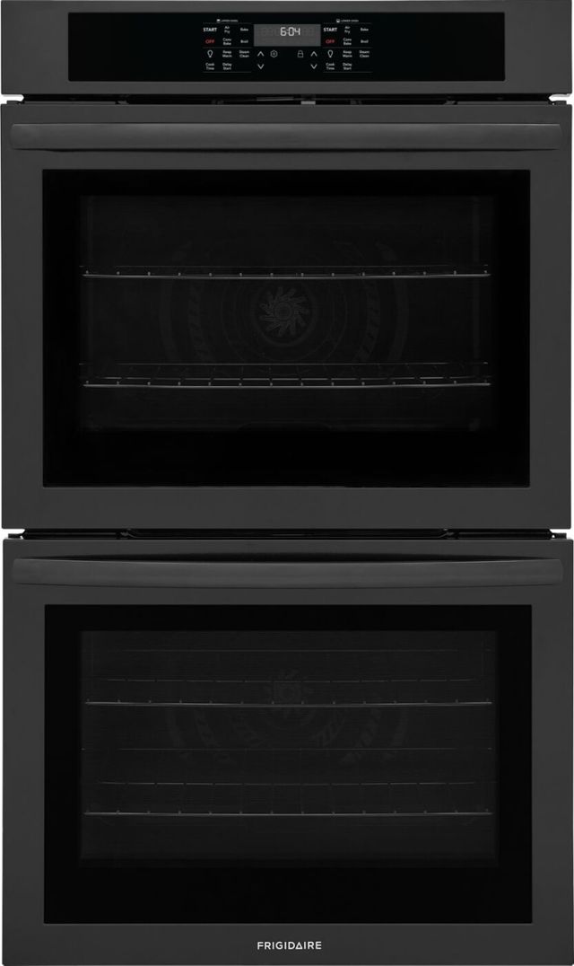 Frigidaire® 30” Black Electric Double Wall Oven with Air Fry-0