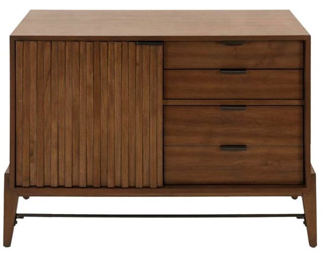Martin Furniture Delray Brown TV Stand with File Drawer Cabinet-1