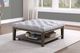 Homelegance® Roseboro Wire Brushed Dark Gray Cocktail Ottoman-1