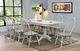 Winners Only® Ridgewood Oat Top Trestle Dining Table with Gray Base-1
