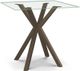 Amisco Customizable Asterisk Clear Square Counter-Height Table-0