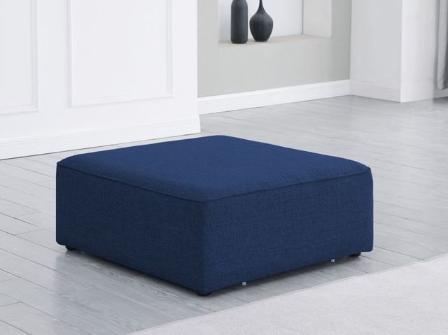 Meridian Furniture Cube Navy Modular Ottoman-2