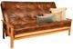 Kodiak Furniture Monterey Oregon Trail Saddle/Butternut Queen Futon with Mattress-0
