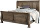 Vaughan-Bassett Rustic Hills Saddle Gray Queen Sleigh Bed-0
