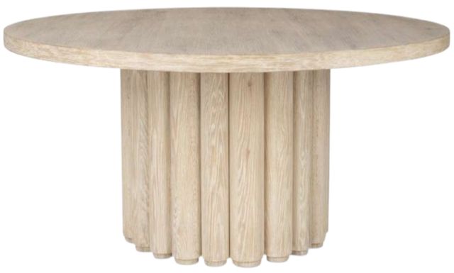 Classic Home Tiber White Washed Dining Table-0