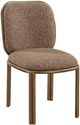 Modus Furniture Mataranka Brushed Gold/Giraffe Upholstered Dining Side Chair-0