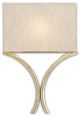 Currey & Company Cornwall Silver Leaf Wall Sconce-0