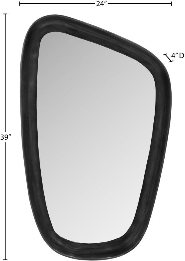 Meridian Furniture Auberge Black 39" Mirror-3