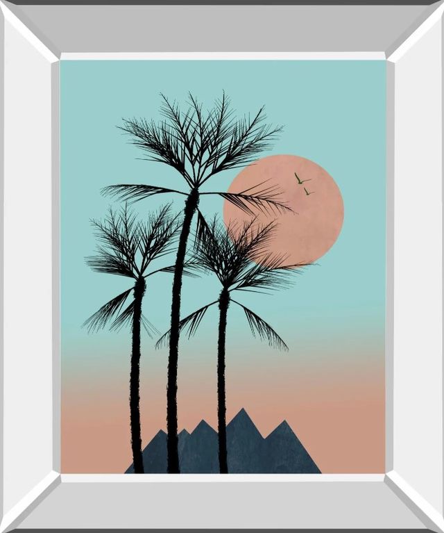 Classy Art Passion in the Tropics II by Hal Halli Mirror Framed Wall Art-0
