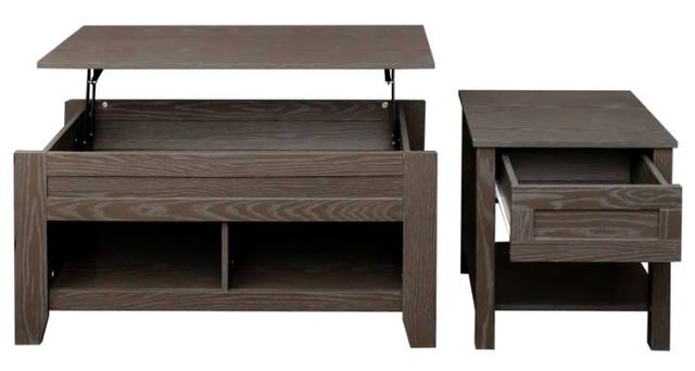 Mazin Furniture Irmias 2-Piece Grey Occasional Table Set-2