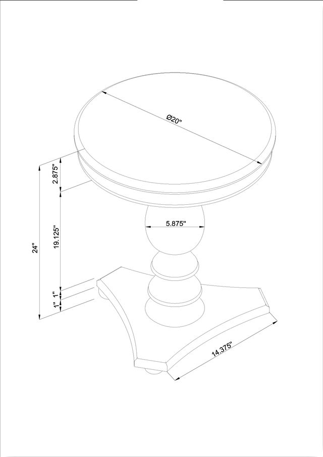 Powell® Stanton Natural Accent Side Table-2