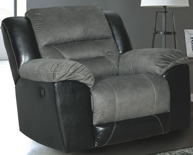 Signature Design by Ashley® Earhart Slate Rocker Recliner-1