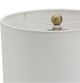 A & B Home Peraro Black Marble and Metal Buffet Lamp-2