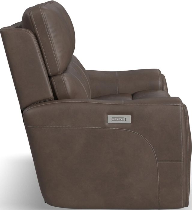 Flexsteel® Carter Cappuccino Power Reclining Loveseat with Power Headrests and Lumbar-2