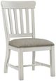 Intercon Drake French Oak/Rustic Gray Slat Back Dining Side Chair-0