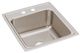 Elkay Lustertone® Lustrous Satin 20'' 2-Hole Single Bowl Drop-in Sink-0