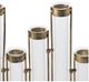A & B Home Bronze/Clear Vial Flower Vase-2