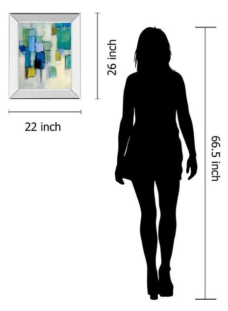Classy Art Bayside I by Lannie Loreth Mirror Framed Wall Art-2