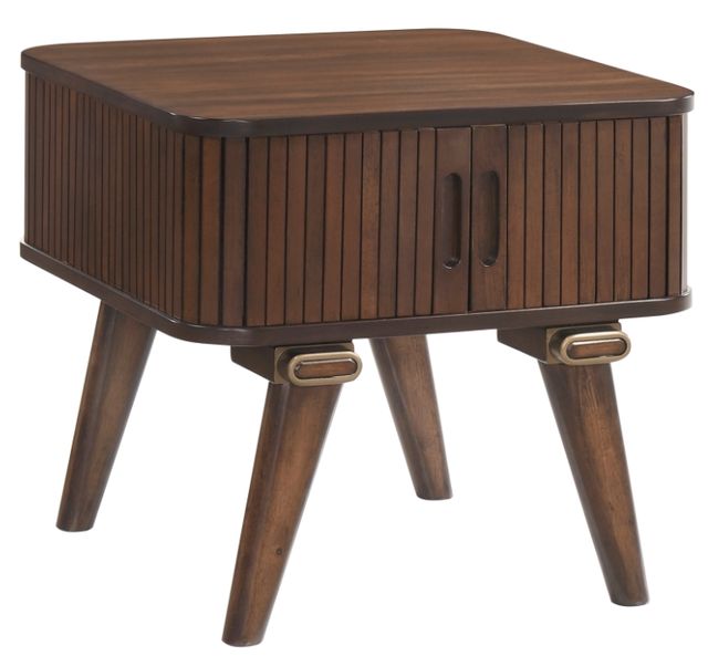 Homelegance® Monroe Walnut End Table-0