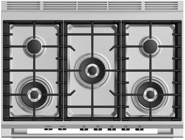 Fisher & Paykel 36" Black Pro Style Natural Gas Range-2